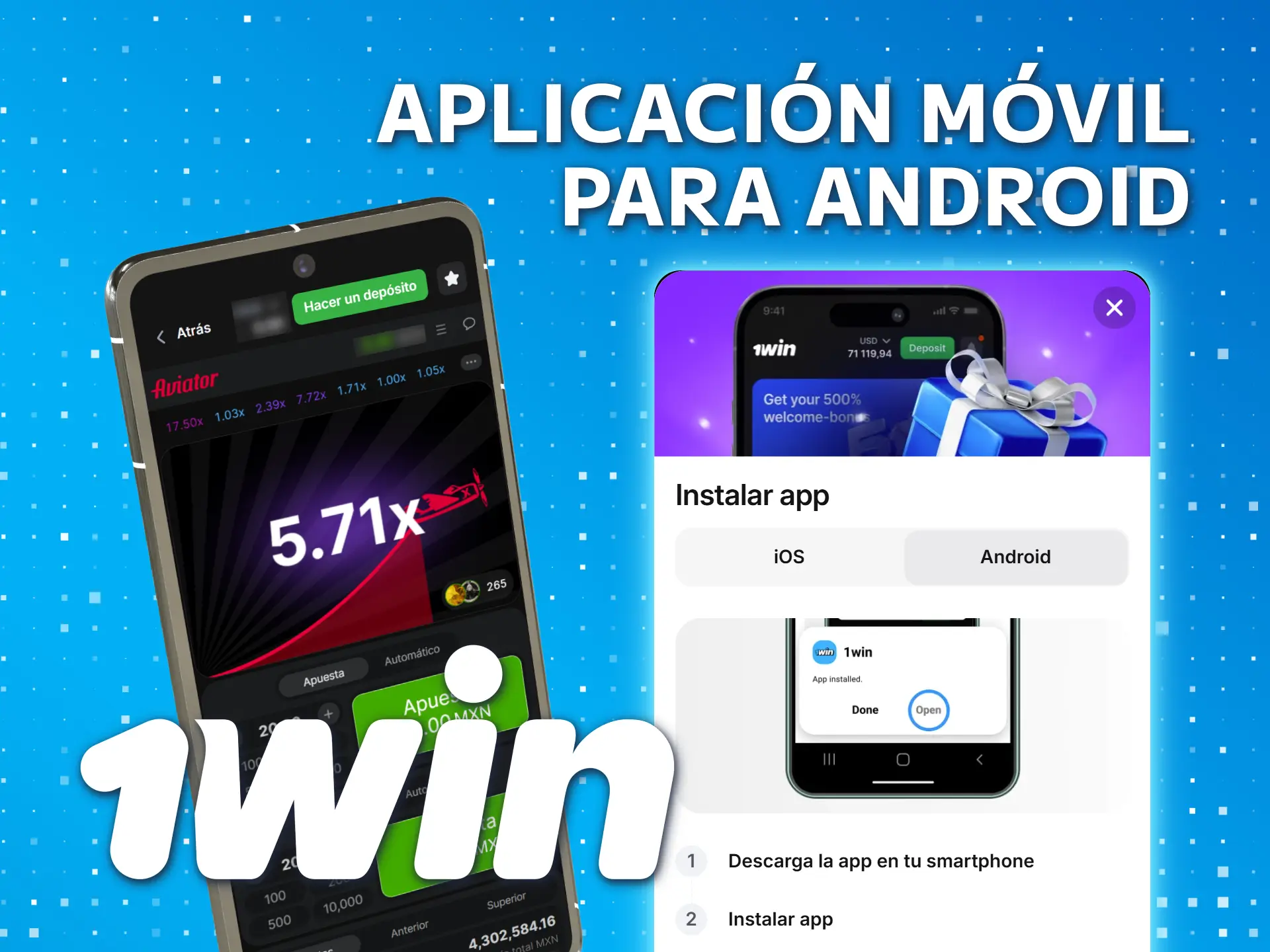 Aprende a jugar Aviator en tu aplicación de Android 1win.