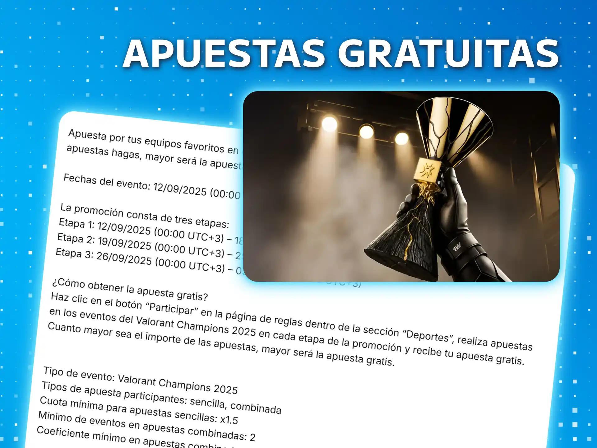Gane con su apuesta gratuita en la plataforma 1win.