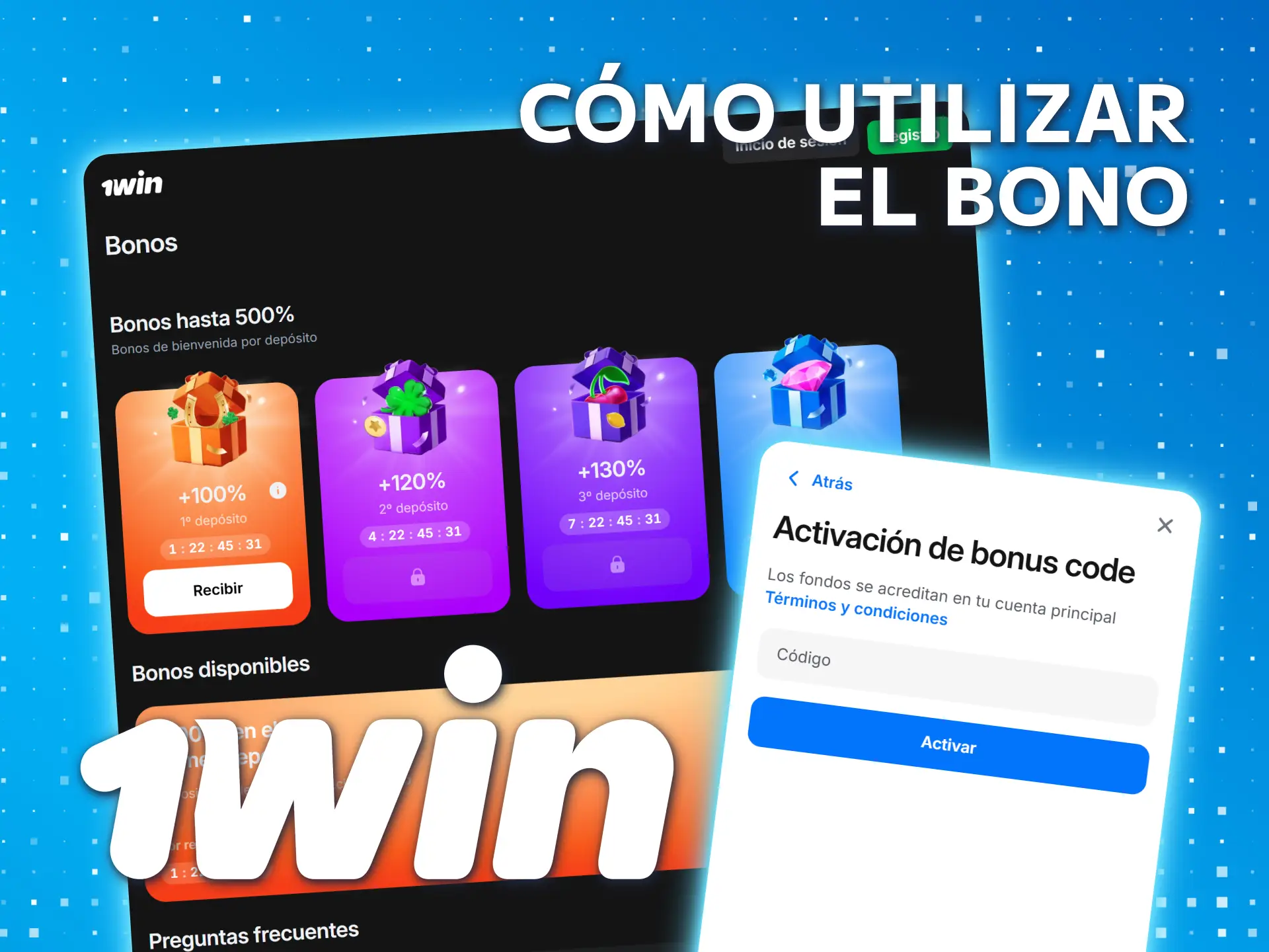 Aprenda a usar sabiamente su bono oficial de 1win.