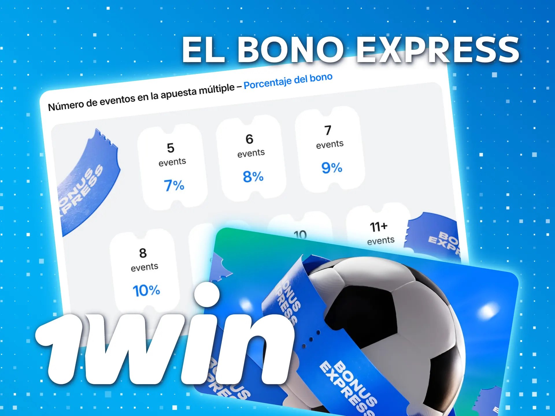 Obtenga un bono en sus apuestas express en 1win México.