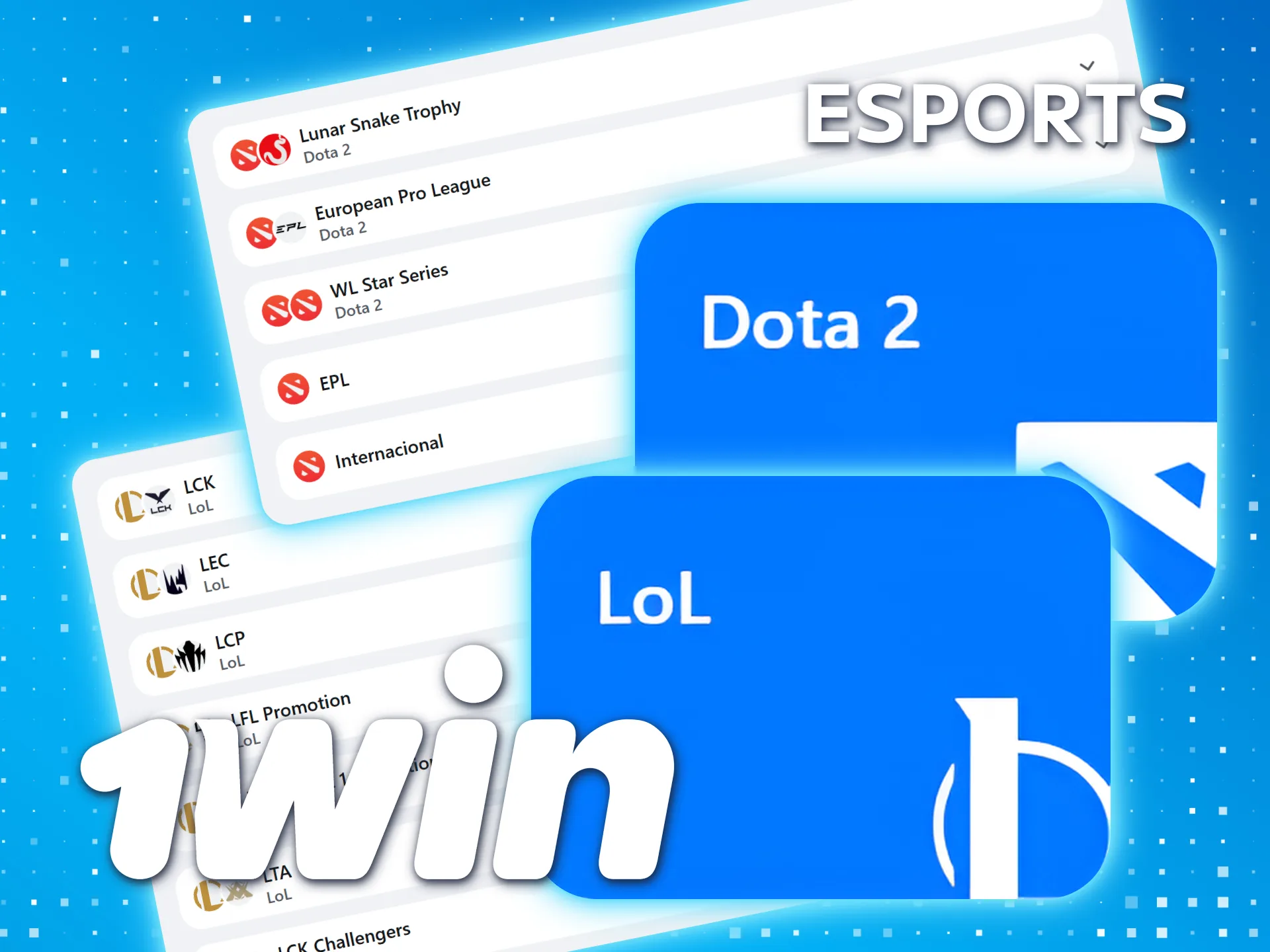 1win tiene apuestas en deportes electrónicos populares en México.