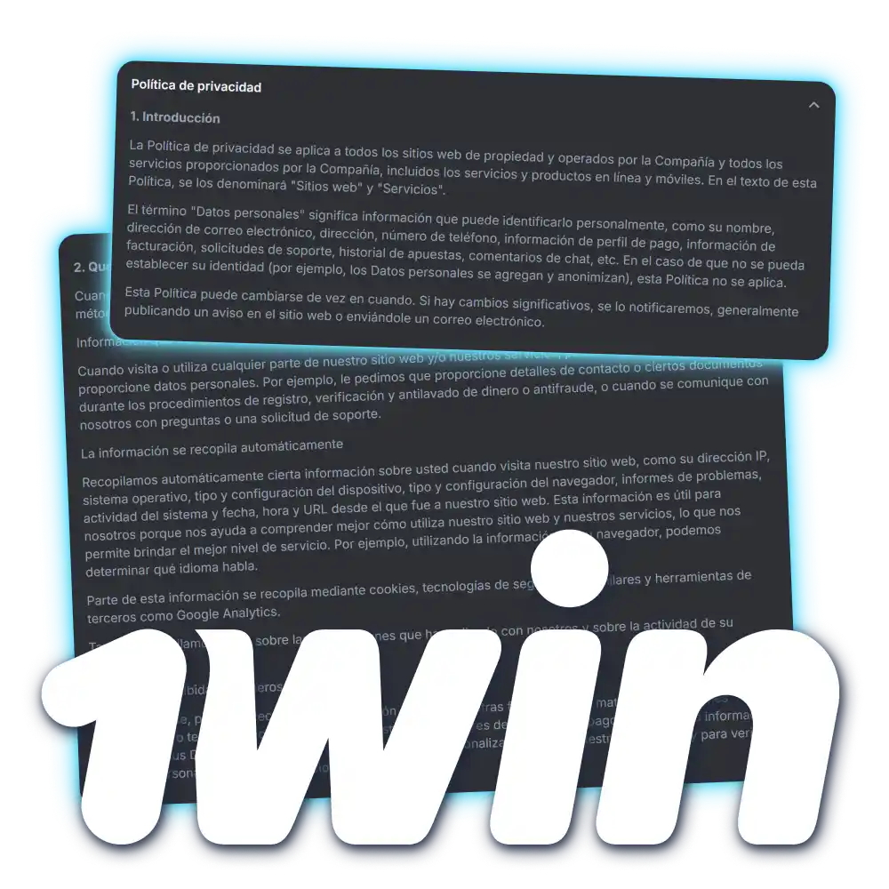 Revise la Política de Privacidad oficial de 1win México.