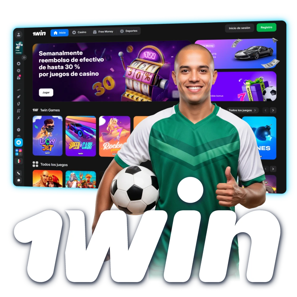 Visita el sitio web oficial de 1win en México.
