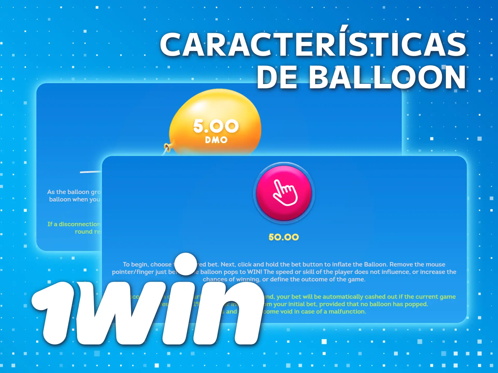Disfruta de las características del juego Balloon en 1win México.