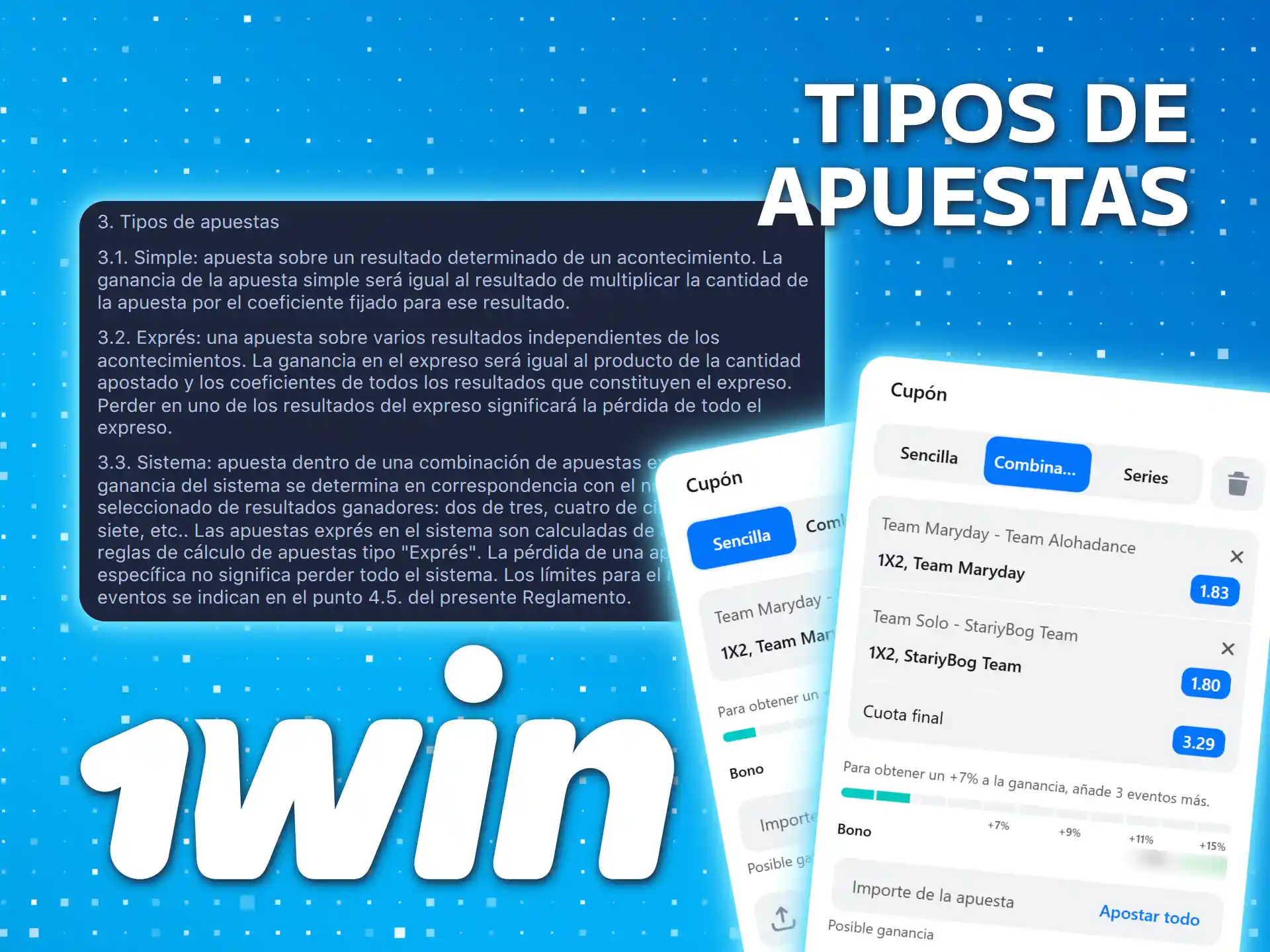 Explora los tipos de apuestas de eSports en 1win México.